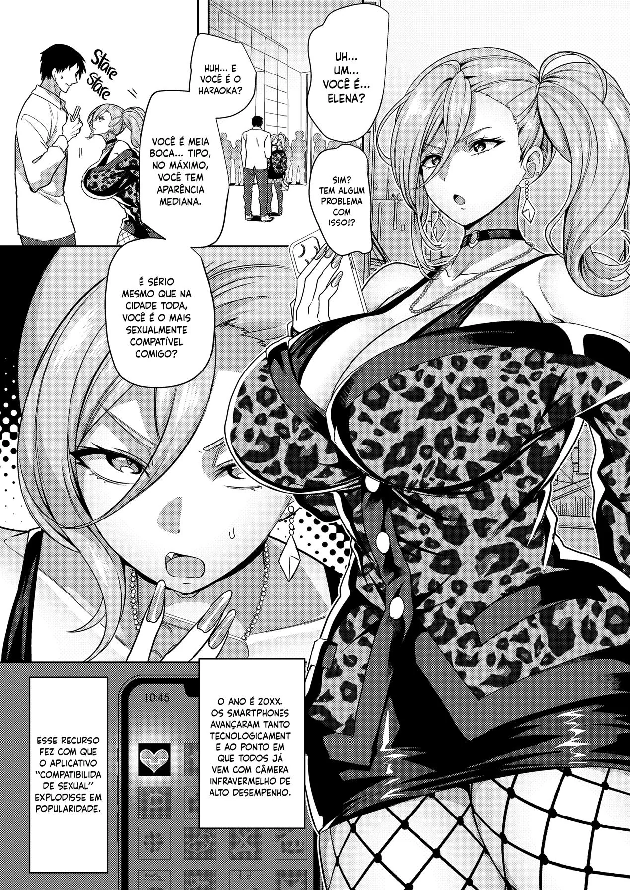 Minagi e sua buceta sedenta por Kamii em HQ Brasileiro de hentai