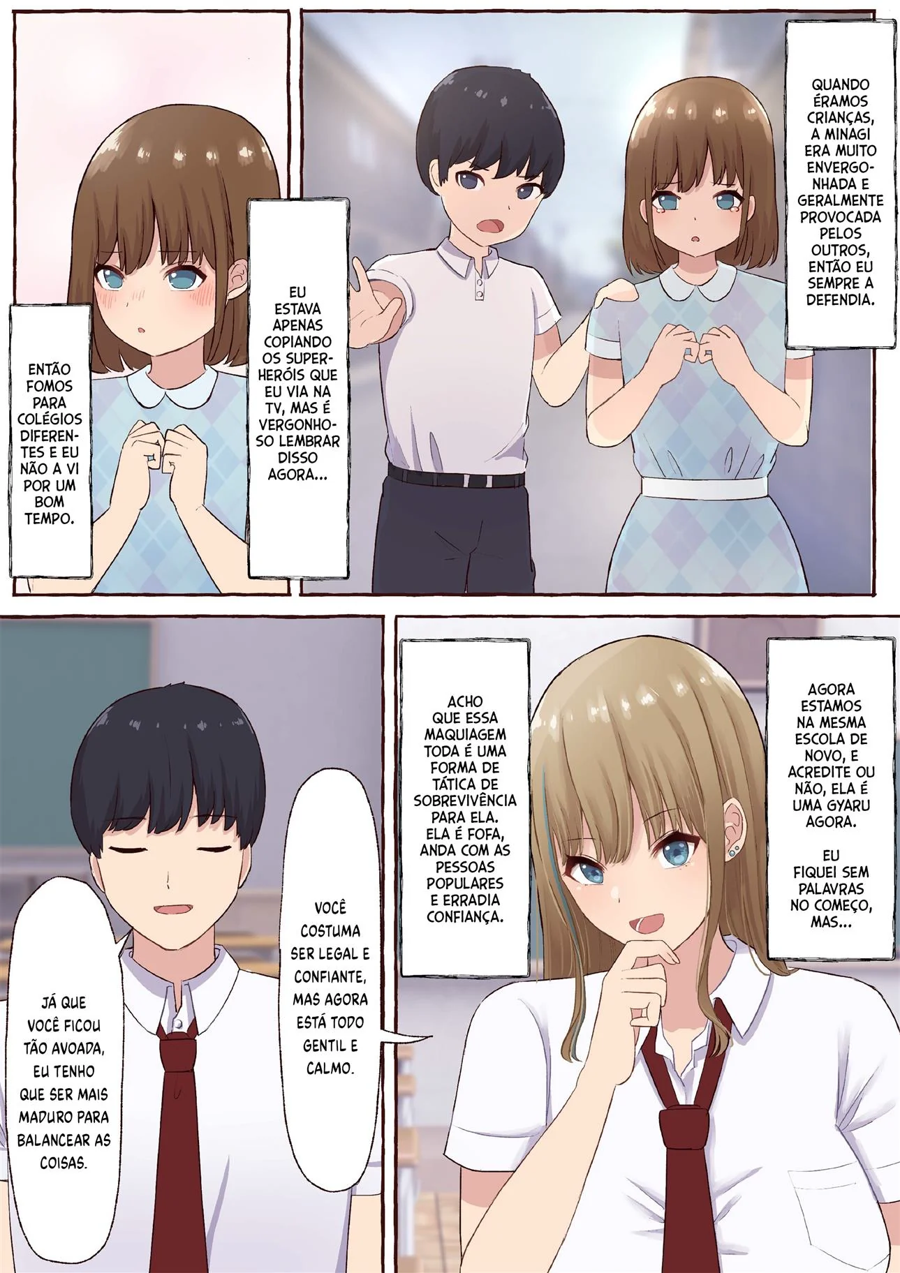 Minagi e sua buceta sedenta por Kamii em HQ Brasileiro de hentai