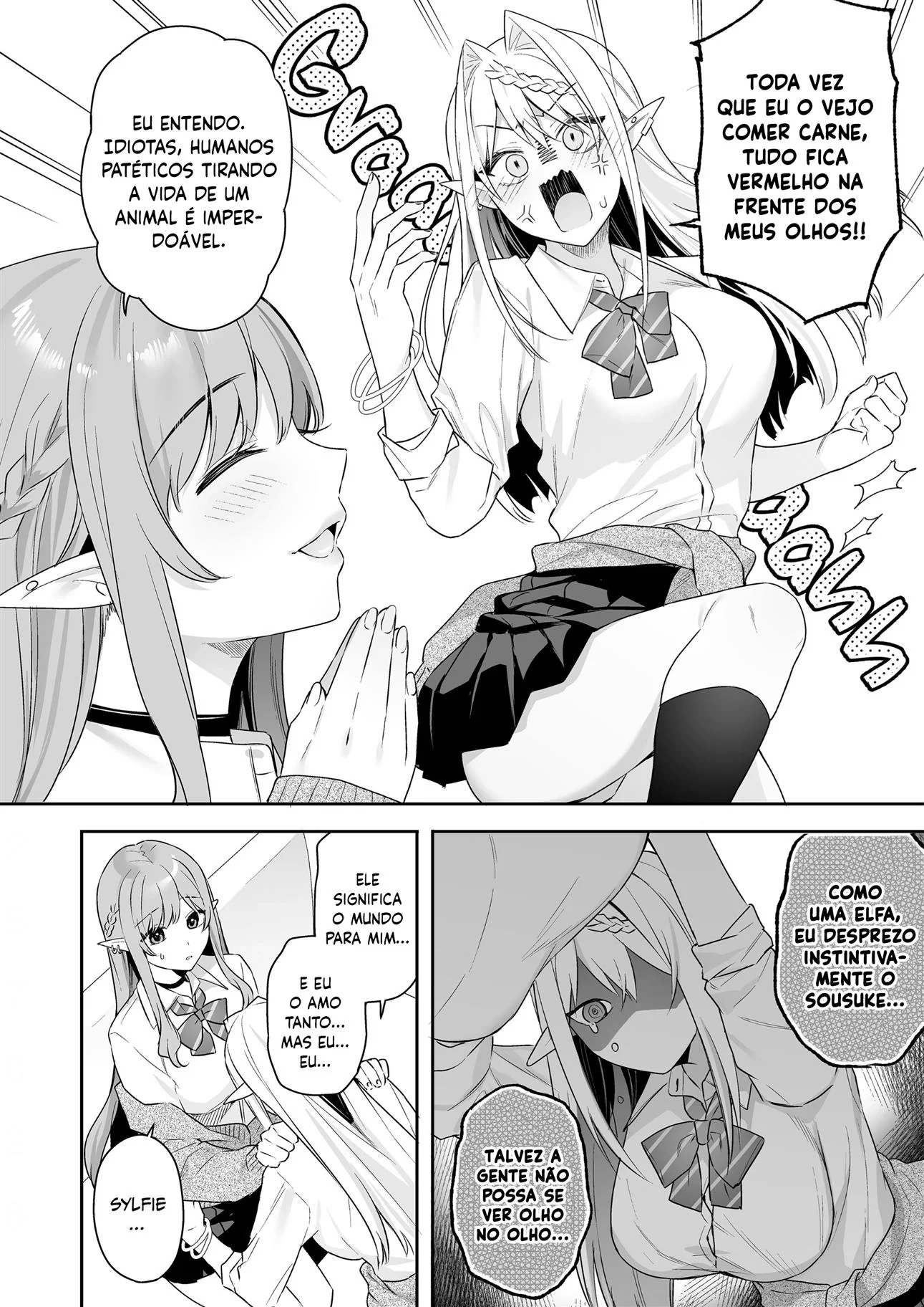 Minagi e sua buceta sedenta por Kamii em HQ Brasileiro de hentai