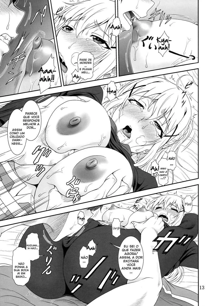 Piranha do KonoSuba Hentai sendo dominada pelo pau duro do Kazuma em Hentai HQ Brasileiro