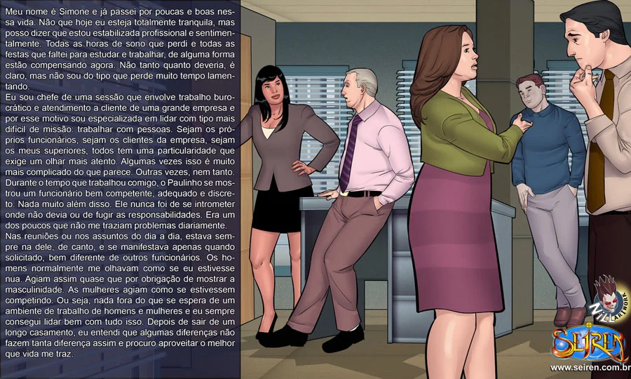 Chefe Piranha: Simone e as Aventuras no Escritório – Hentai em HQ Brasileiro
