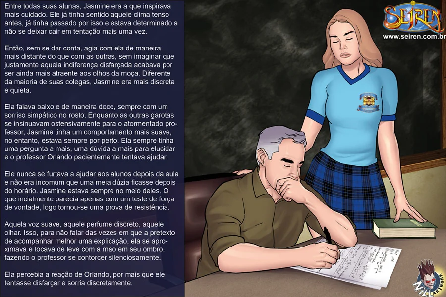 Professor Orlando e a Buceta da Aluna Piranha – Hentai HQ Brasileiro