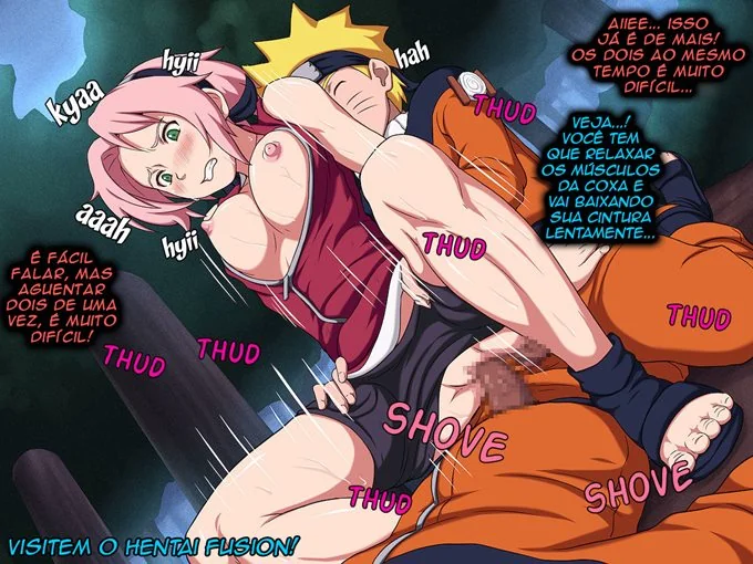 Hinata sendo fodida por Naruto em Hentai HQ Brasileiro
