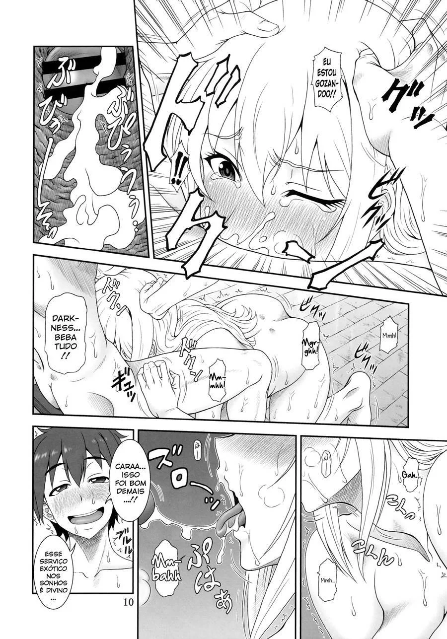 Piranha do KonoSuba Hentai sendo dominada pelo pau duro do Kazuma em Hentai HQ Brasileiro