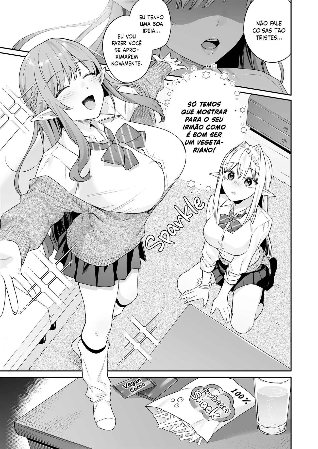 Piranha Elfica Convencendo o Irmão a Meter a Pica na Dieta Vegana – Hentai HQ