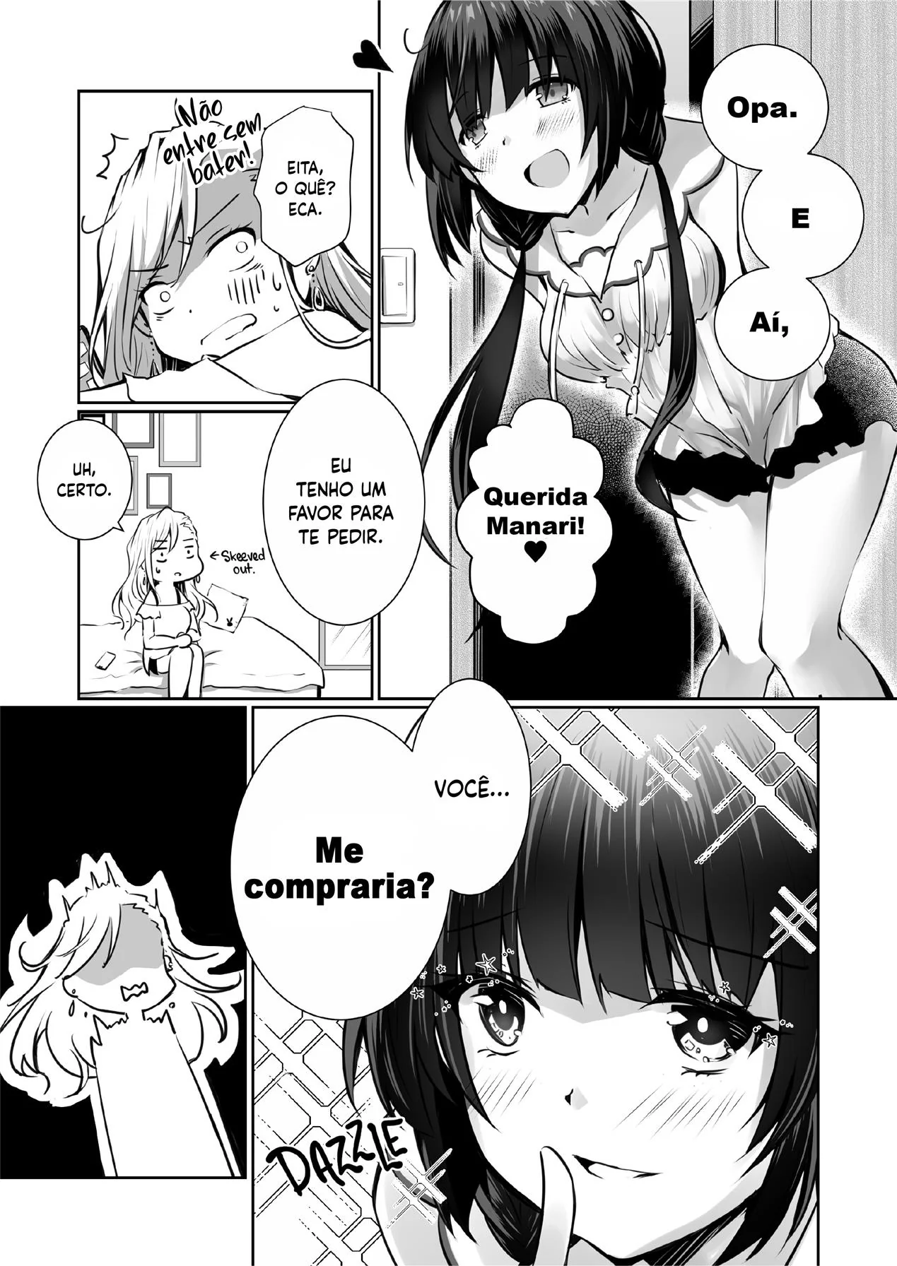 Minagi e sua buceta sedenta por Kamii em HQ Brasileiro de hentai