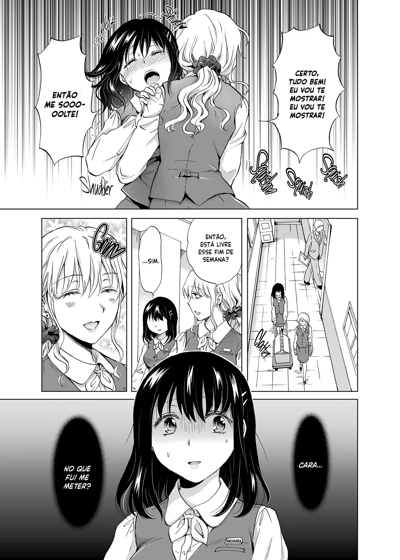 Minagi e sua buceta sedenta por Kamii em HQ Brasileiro de hentai