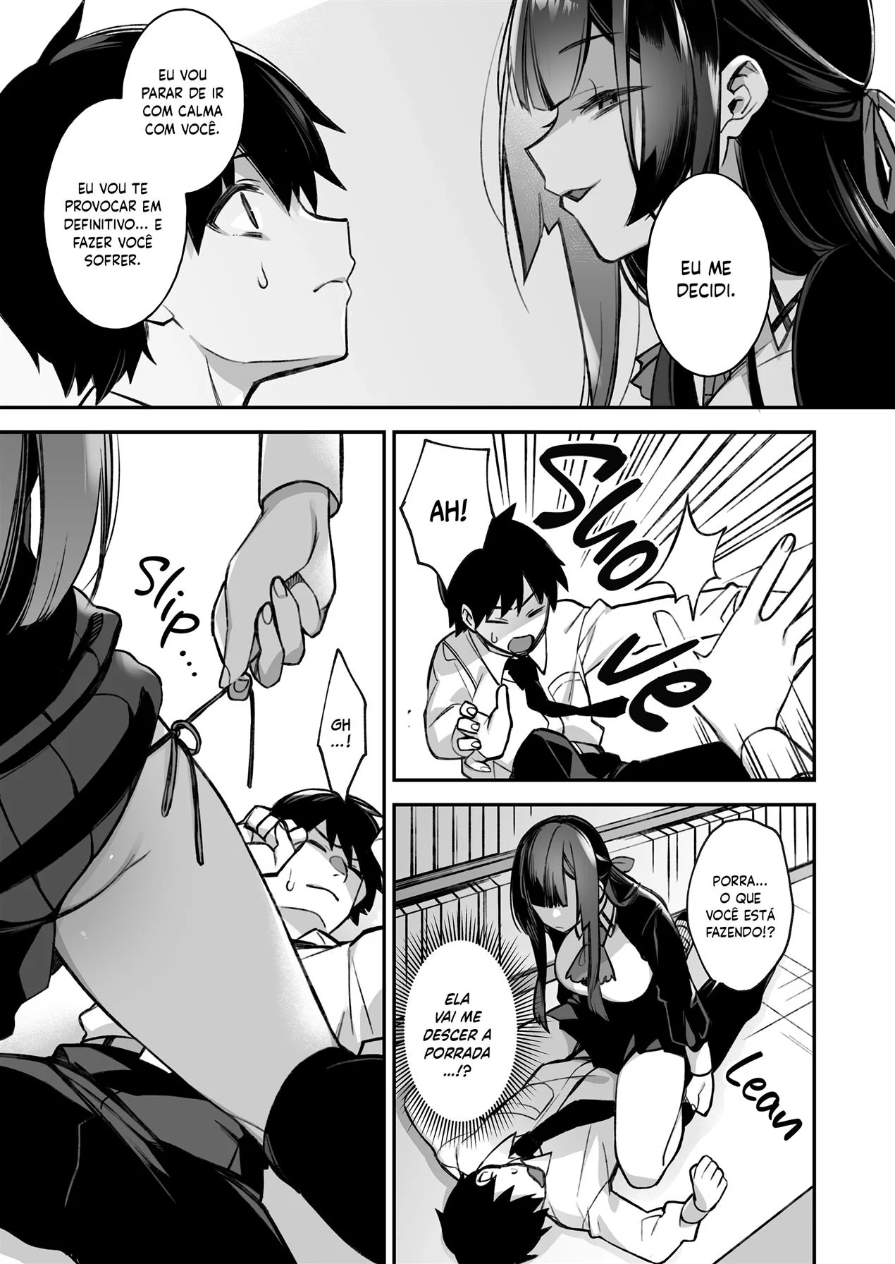 Minagi e sua buceta sedenta por Kamii em HQ Brasileiro de hentai