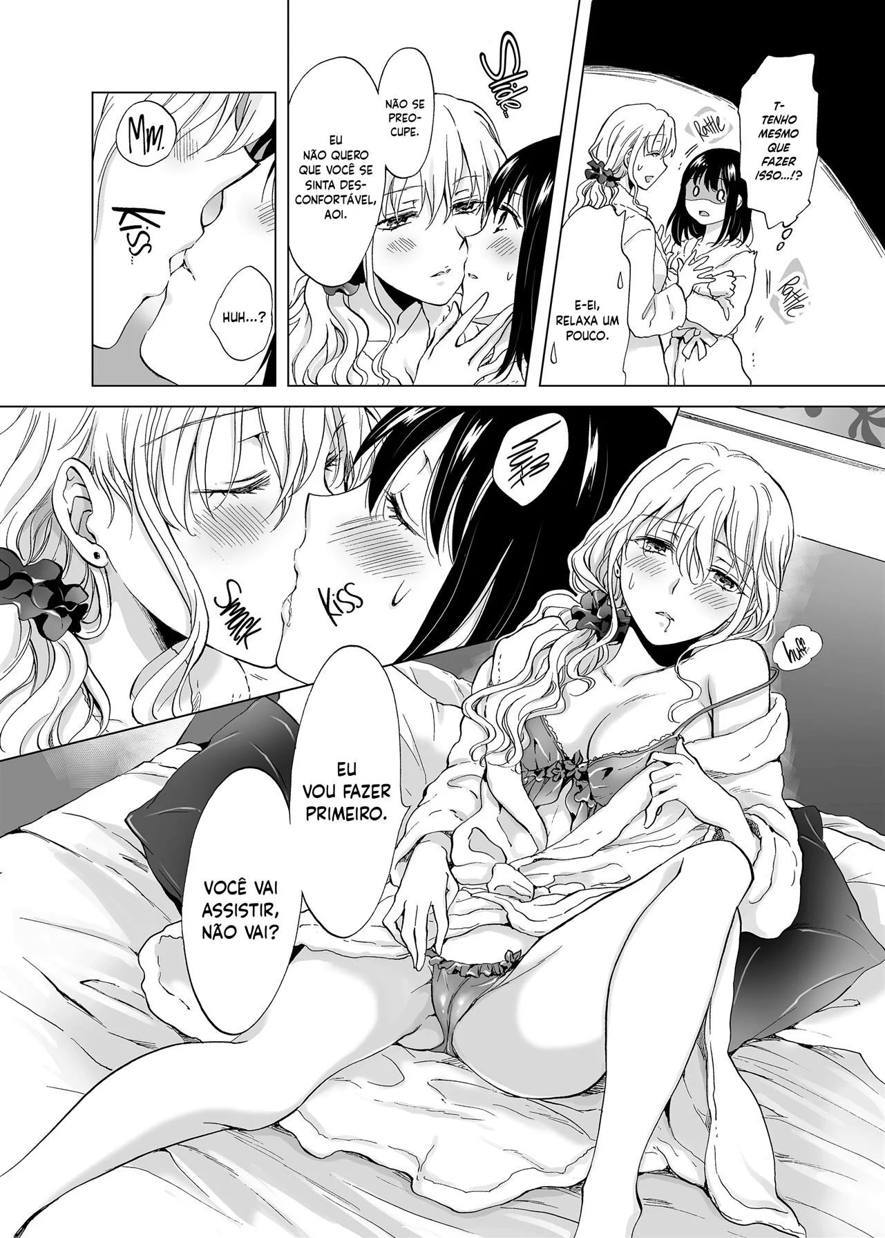 Minagi e sua buceta sedenta por Kamii em HQ Brasileiro de hentai