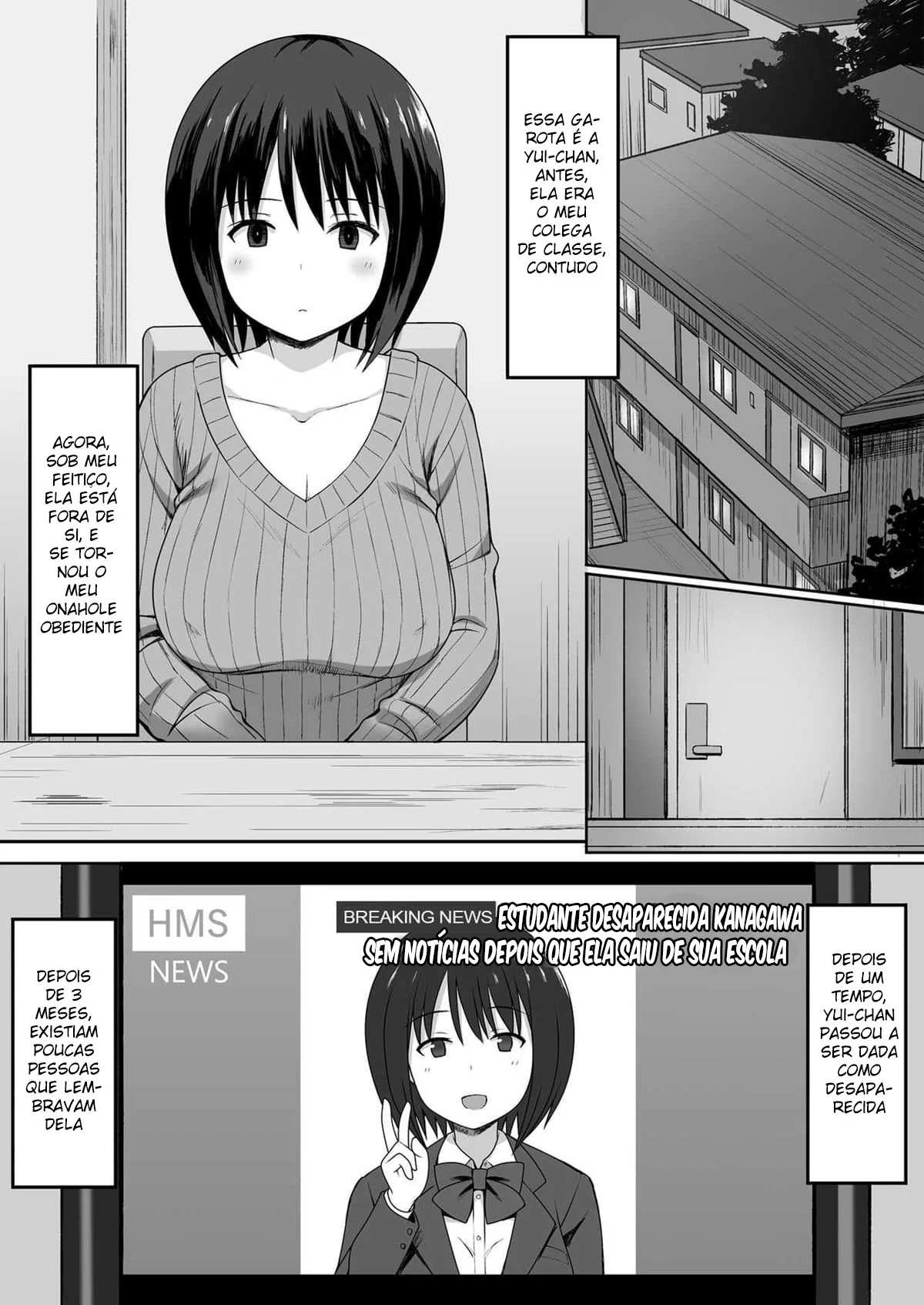 A Raptação da Colegial Yui-chan: Dominada Pela Piroca do Hipnotista Sem Limites em HQ de Hentai Brasileiro