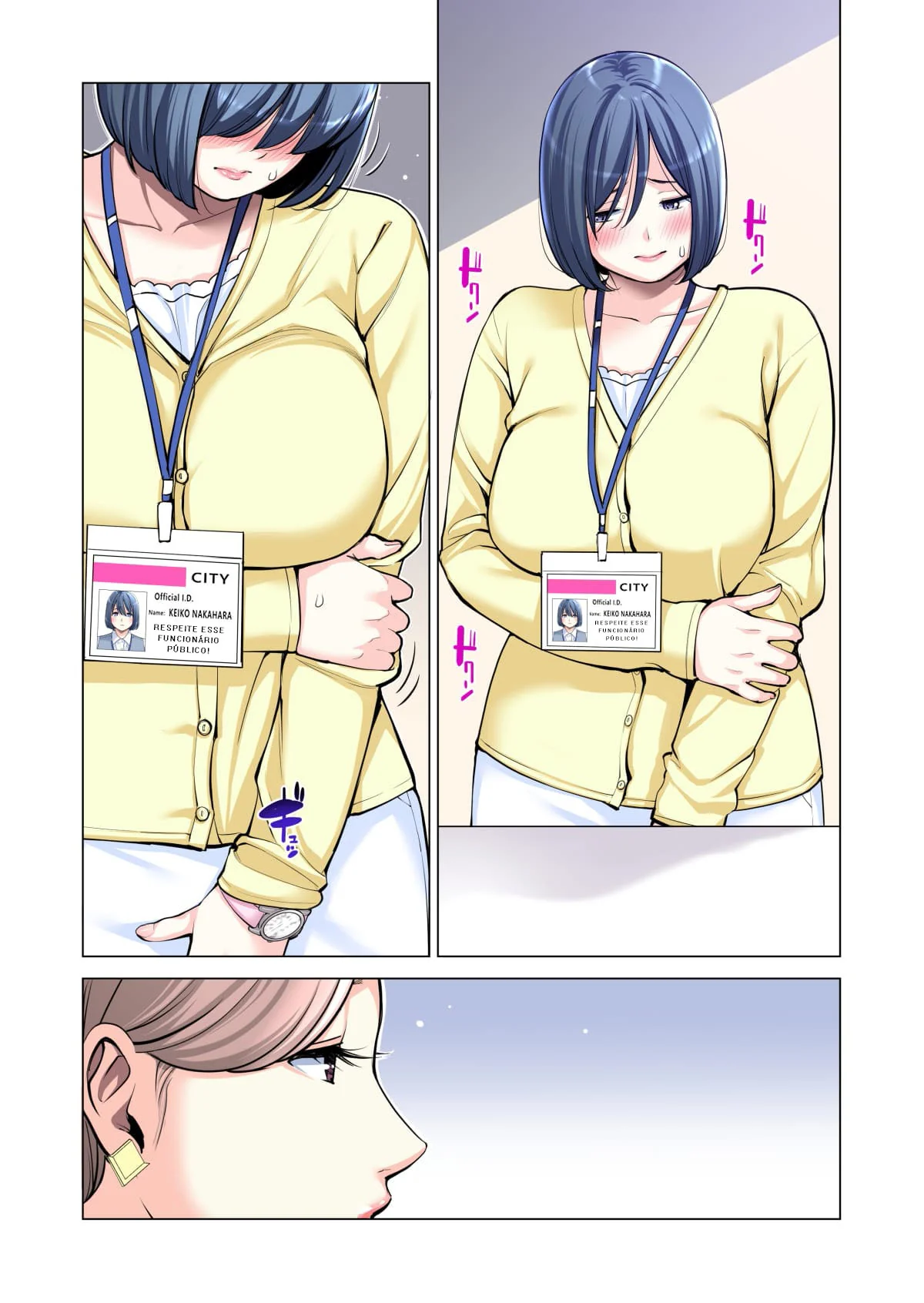 Minagi e sua buceta sedenta por Kamii em HQ Brasileiro de hentai