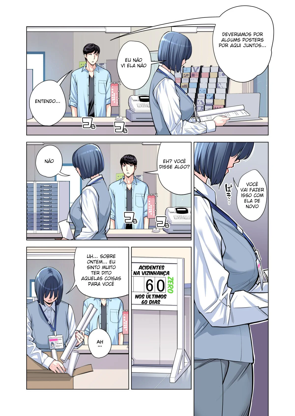 Minagi e sua buceta sedenta por Kamii em HQ Brasileiro de hentai