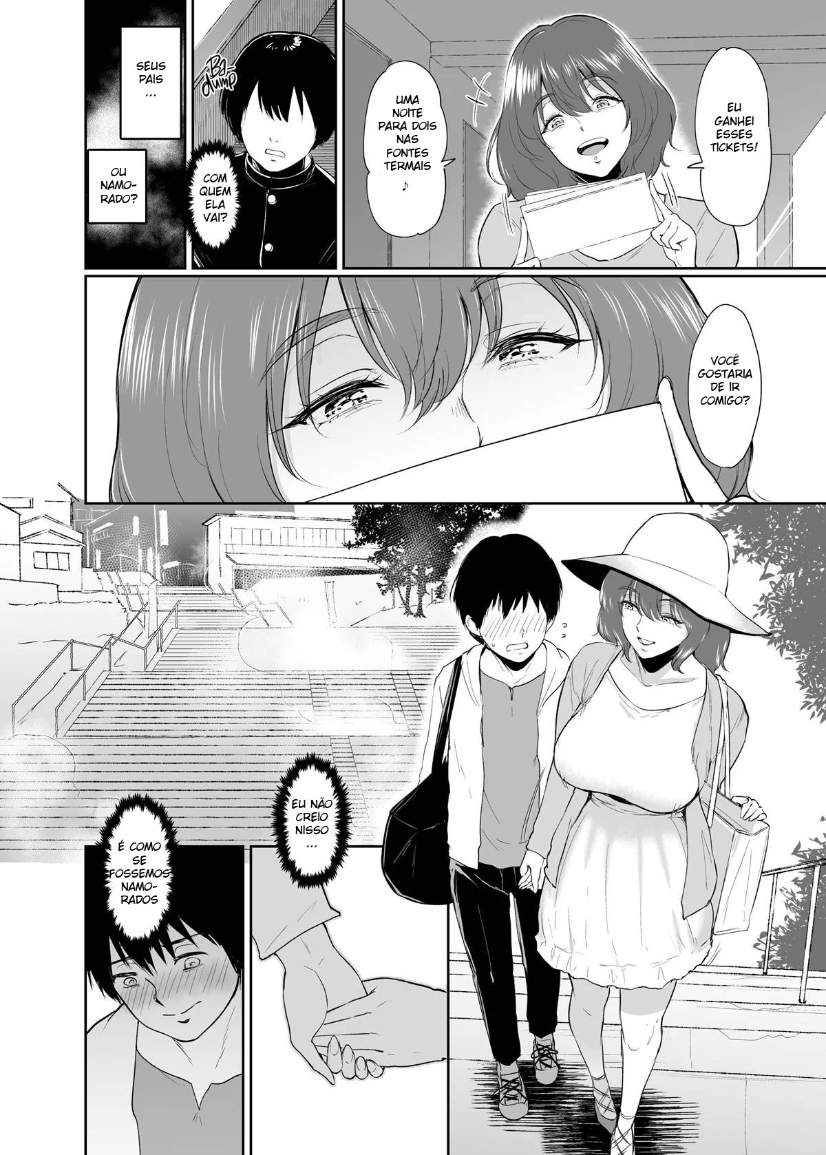 A Vizinha Piranha e o Amigo de Sorte em Hentai HQ Brasileiro