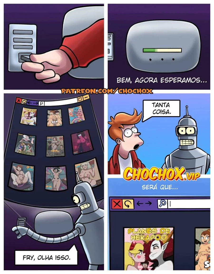 Orgia entre Simpsons e Futurama: Peitudas e Safadas dando Show de Putaria