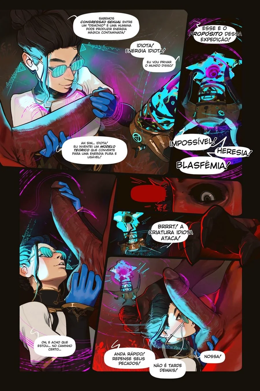 Pesquisadora Safada Explorando o Inferno dos Diabinhos Tarados – Em Hentai HQ