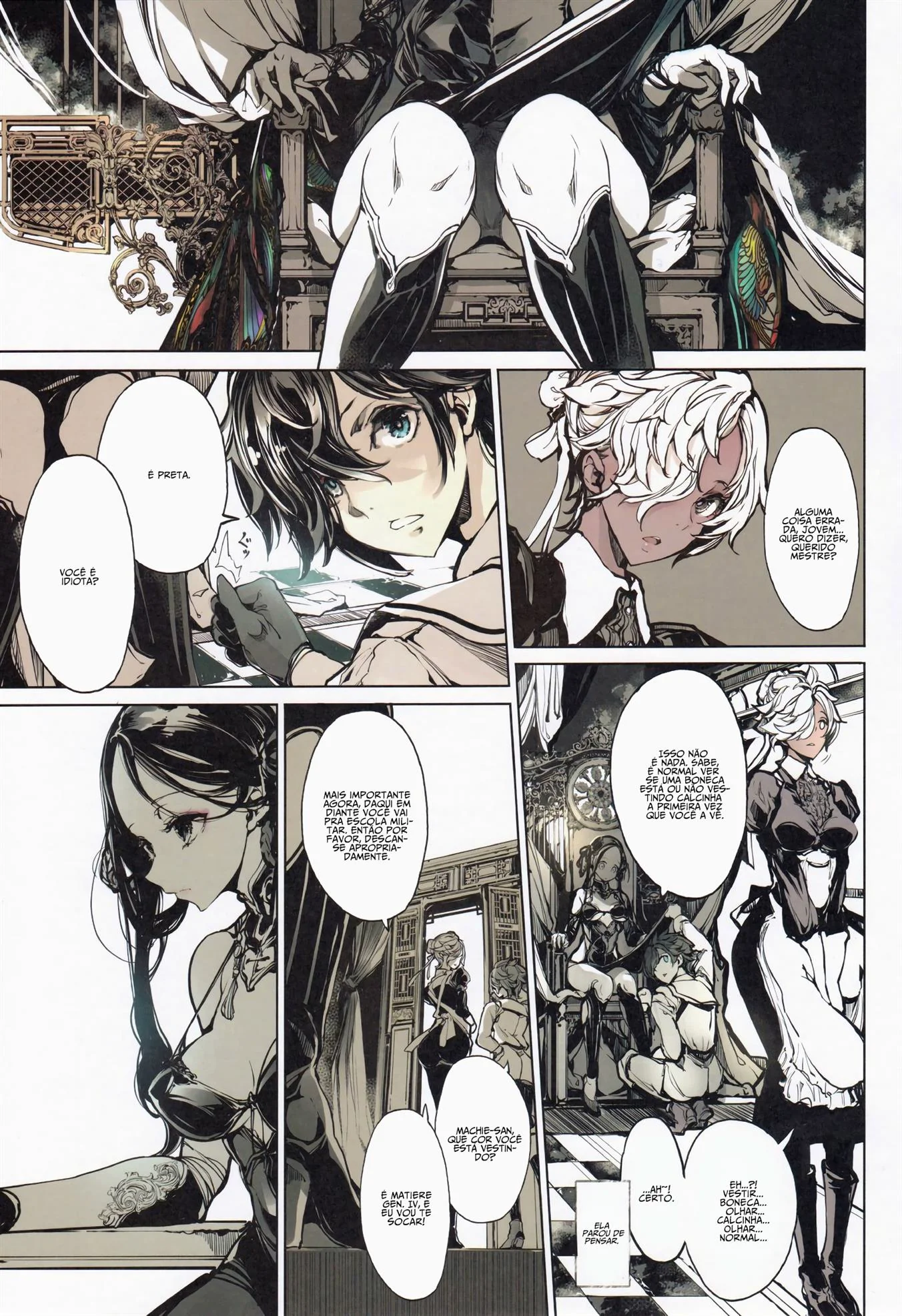 Piranhas de Ferro: Pica no Cu das Bonecas do Avô em Hentai HQ Brasileiro!