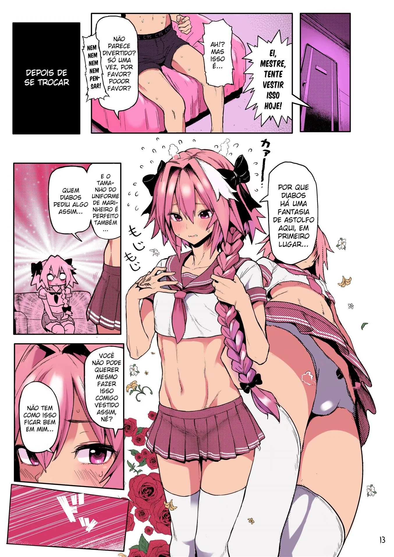 Astolfo: A Piranha do Quarto da Foda em Chaldea” em HQ Brasileiro
