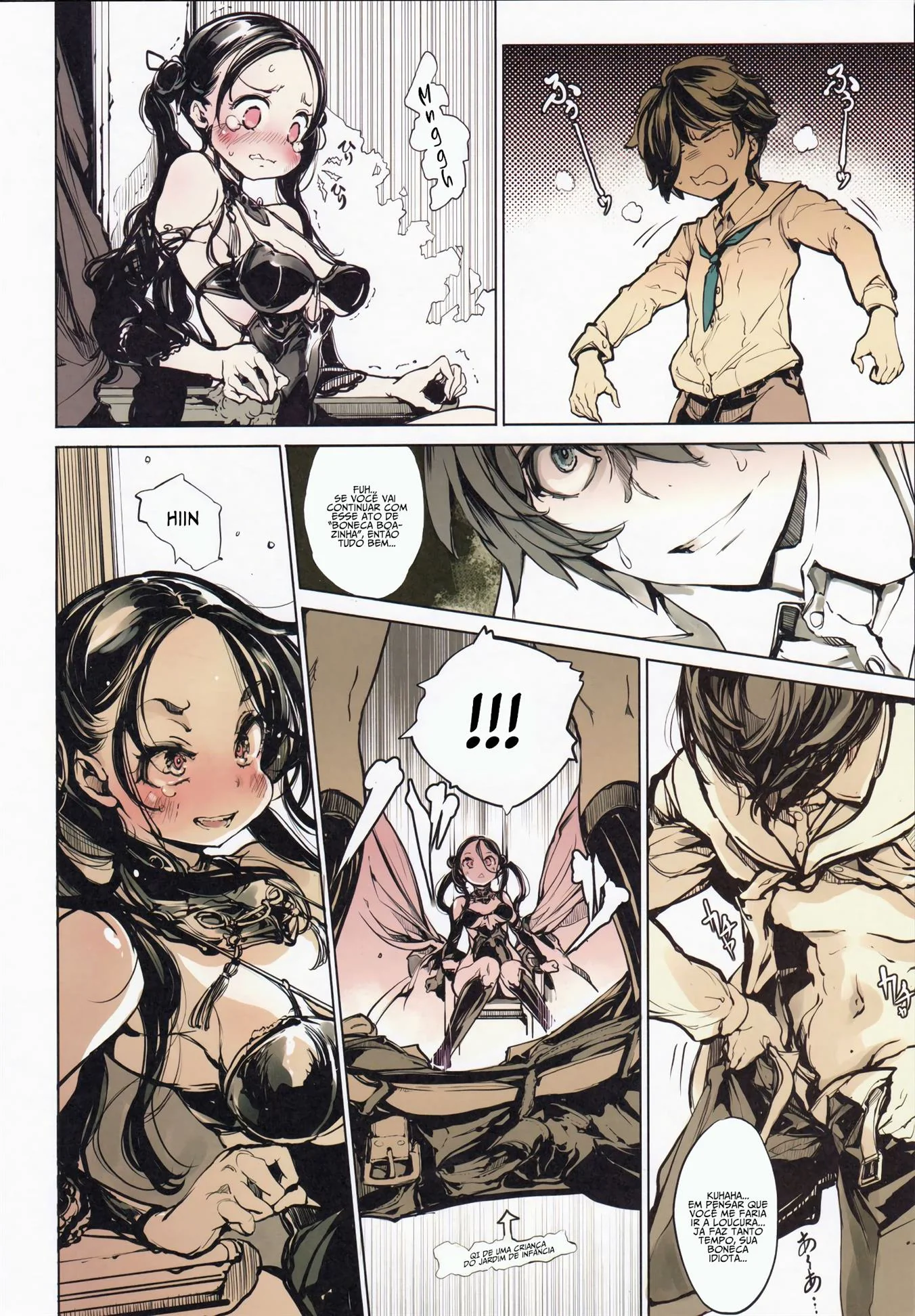 Piranhas de Ferro: Pica no Cu das Bonecas do Avô em Hentai HQ Brasileiro!