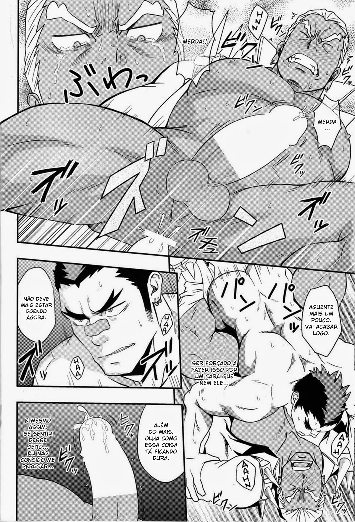 Ira Gamagoori sendo dominado por Tsumugu Kinagase