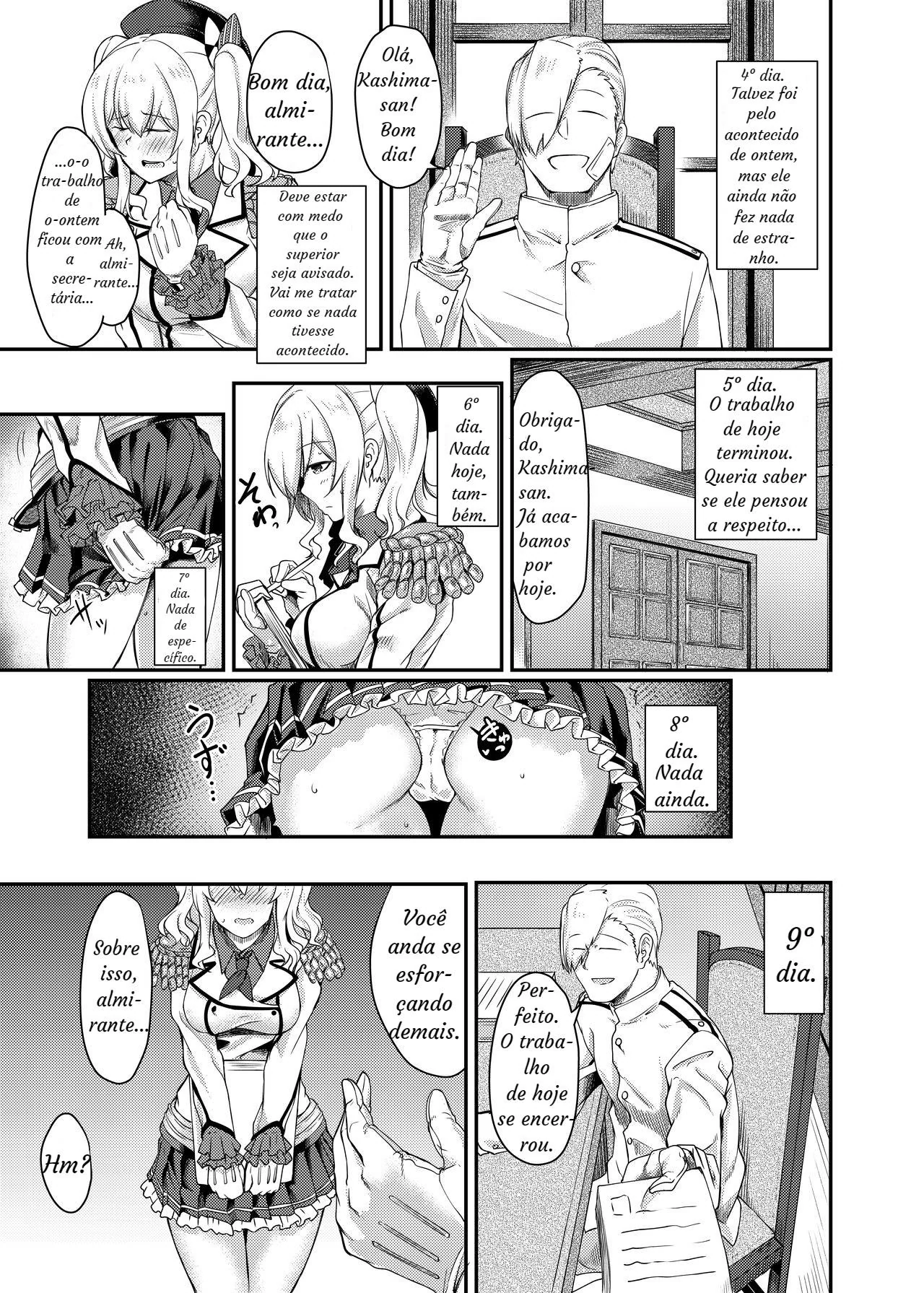 A Peituda e Safada da Kashima: Ajudando o Almirante com Muita Sacanagem! em Hentai brasileiro