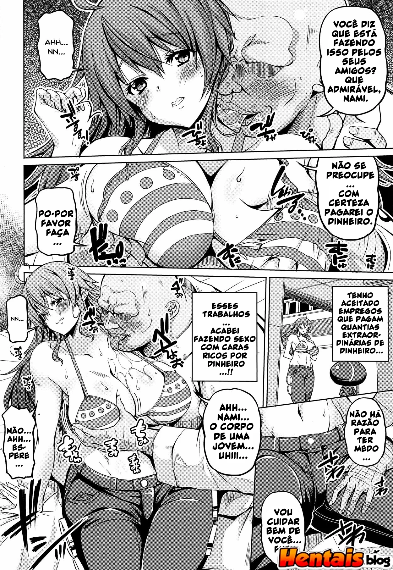 Nami: A Pirata Peituda e sua Buceta Suculenta em Hentai HQ Brasileiro