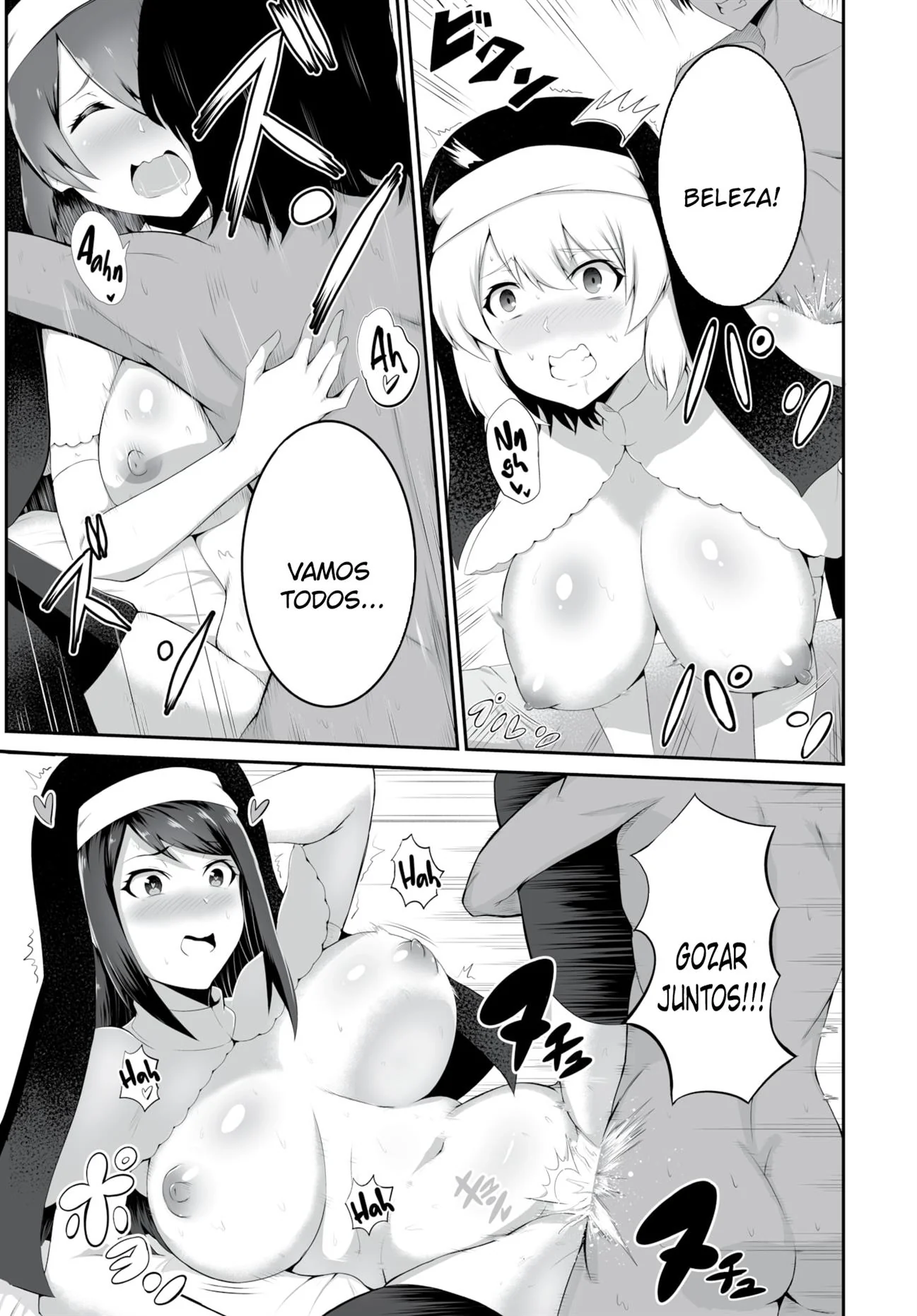 Orfanato das Piranhas: Garotos Bem Cuidados por Peitudas Sedentas em Hentai HQ Brasileiro
