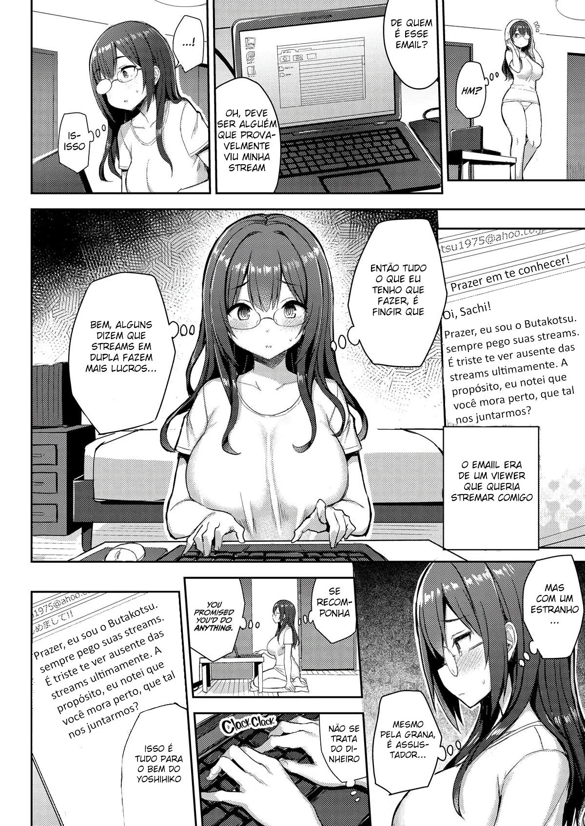 Irmã peituda salva irmão endividado com sua buceta gostosa em Pornô Hentai