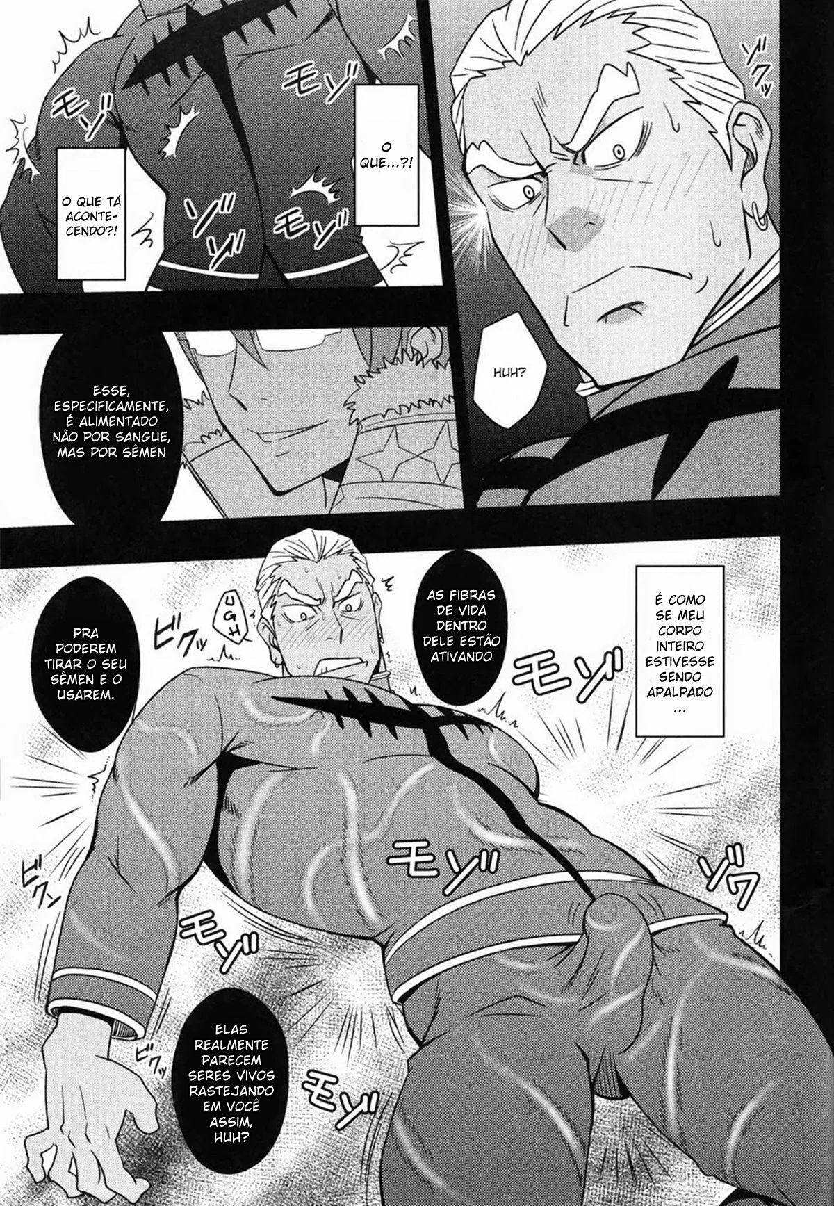 Ira Gamagoori sendo dominado por Tsumugu Kinagase