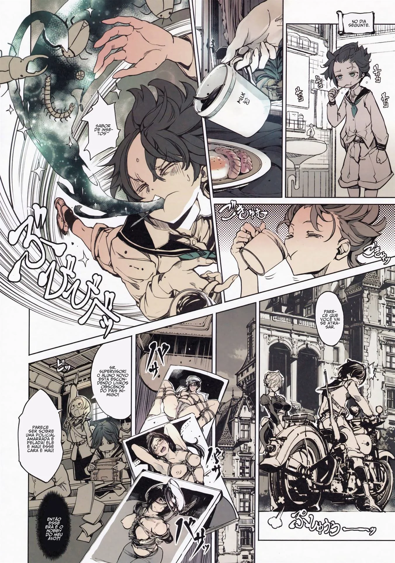 Piranhas de Ferro: Pica no Cu das Bonecas do Avô em Hentai HQ Brasileiro!