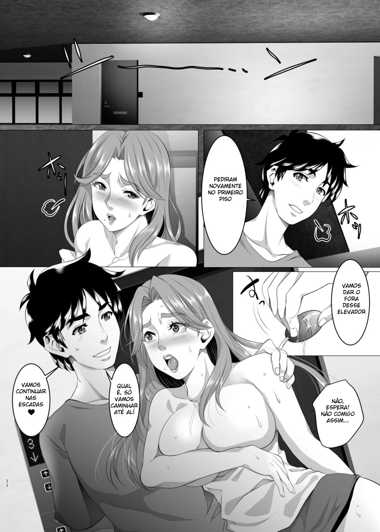Devorando buceta proibida: Hiroki fode mãe do amigo em hentai HQ