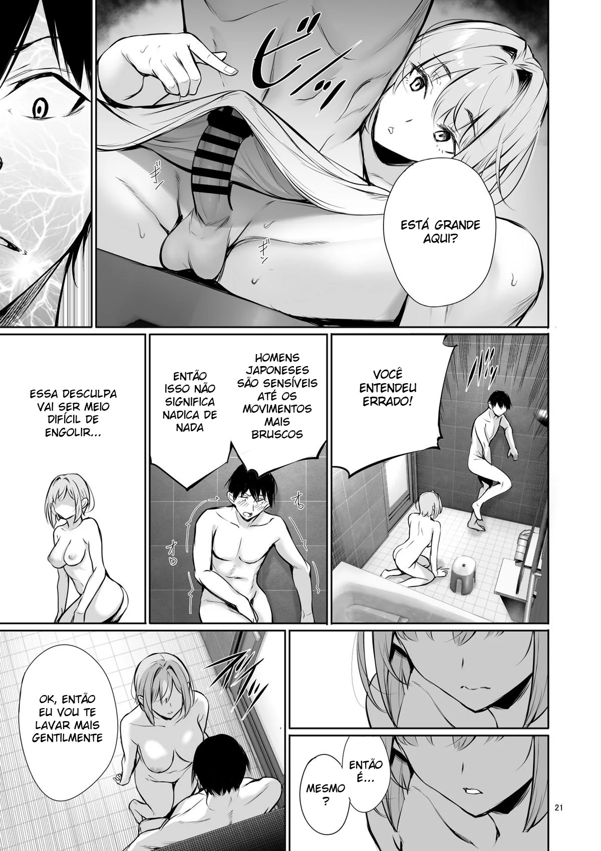 Takashi fazendo safadeza na banheira com gostosa