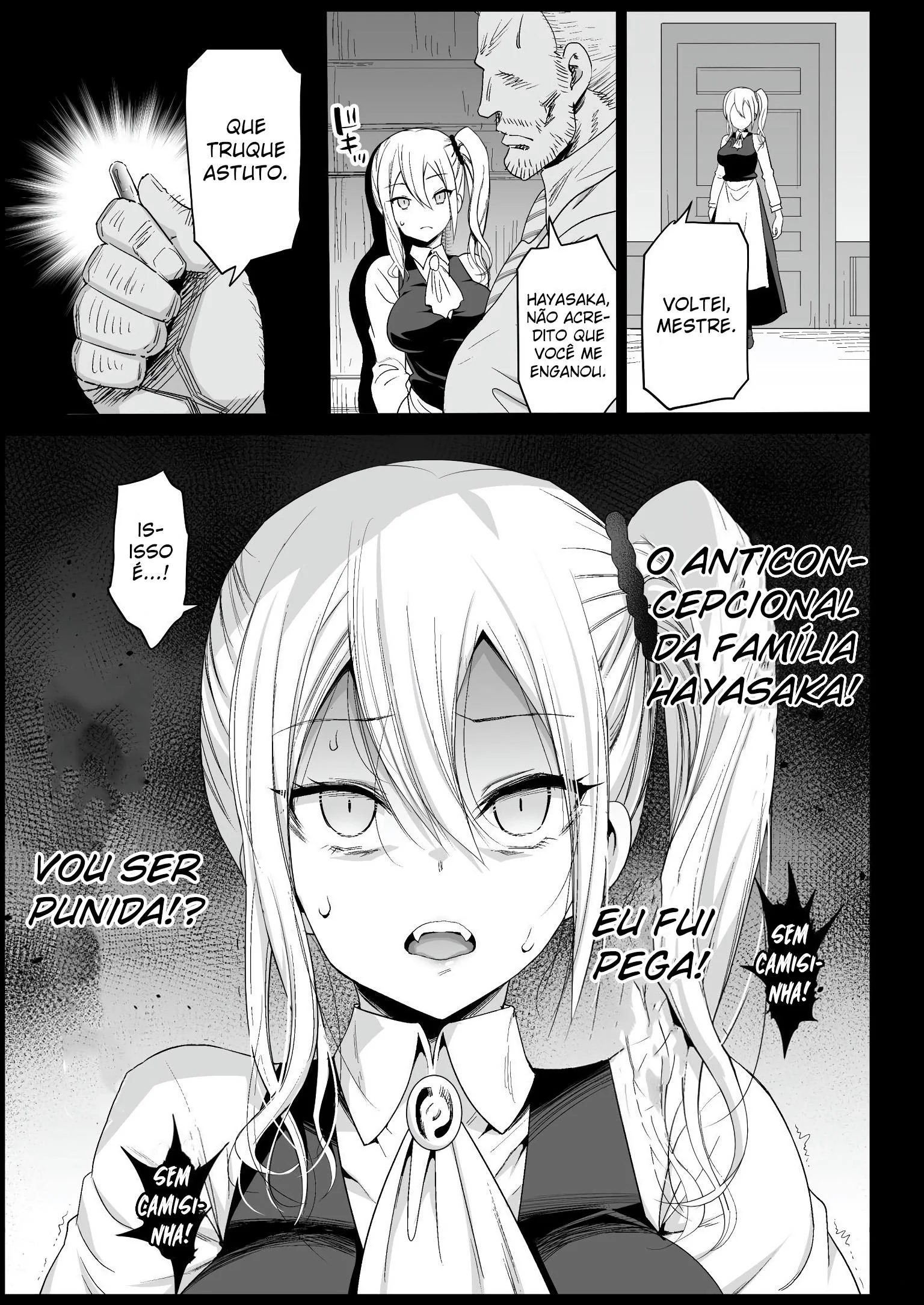 A Empregadinha Peituda e Safada em HQ Hentai