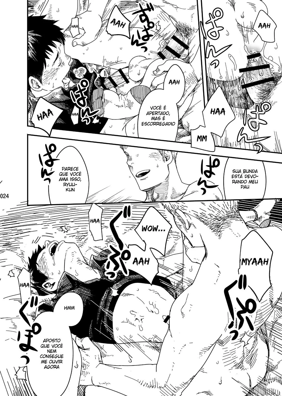 A tara escondida de Suga: sendo dominado por coroas safados em hentai gay” – em HQ Brasileiro