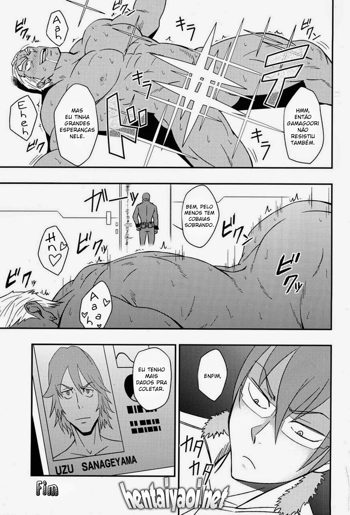 Ira Gamagoori sendo dominado por Tsumugu Kinagase