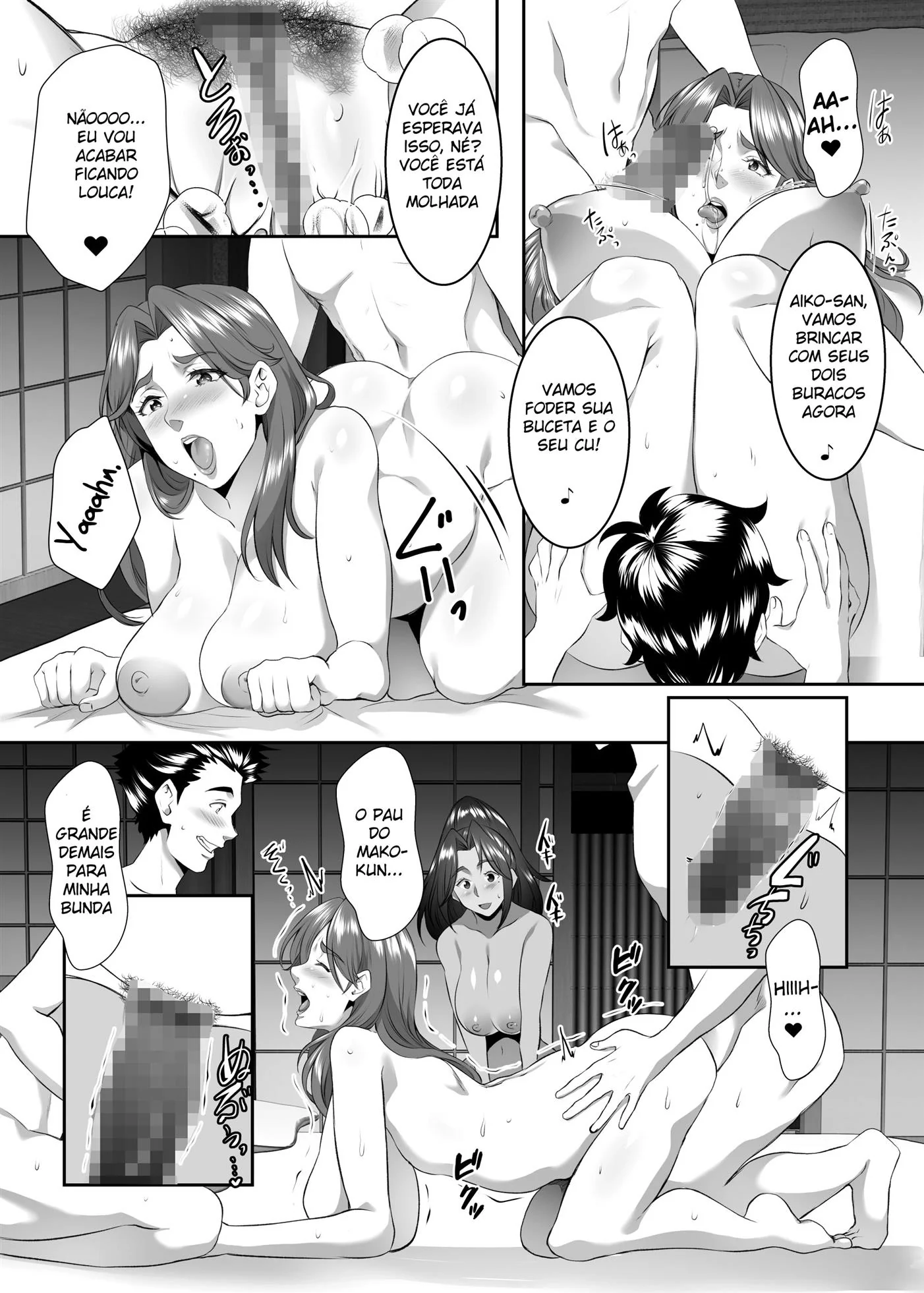 Mãe e filho – Sexo proibido e anal intenso em Hentai HQ Brasileiro