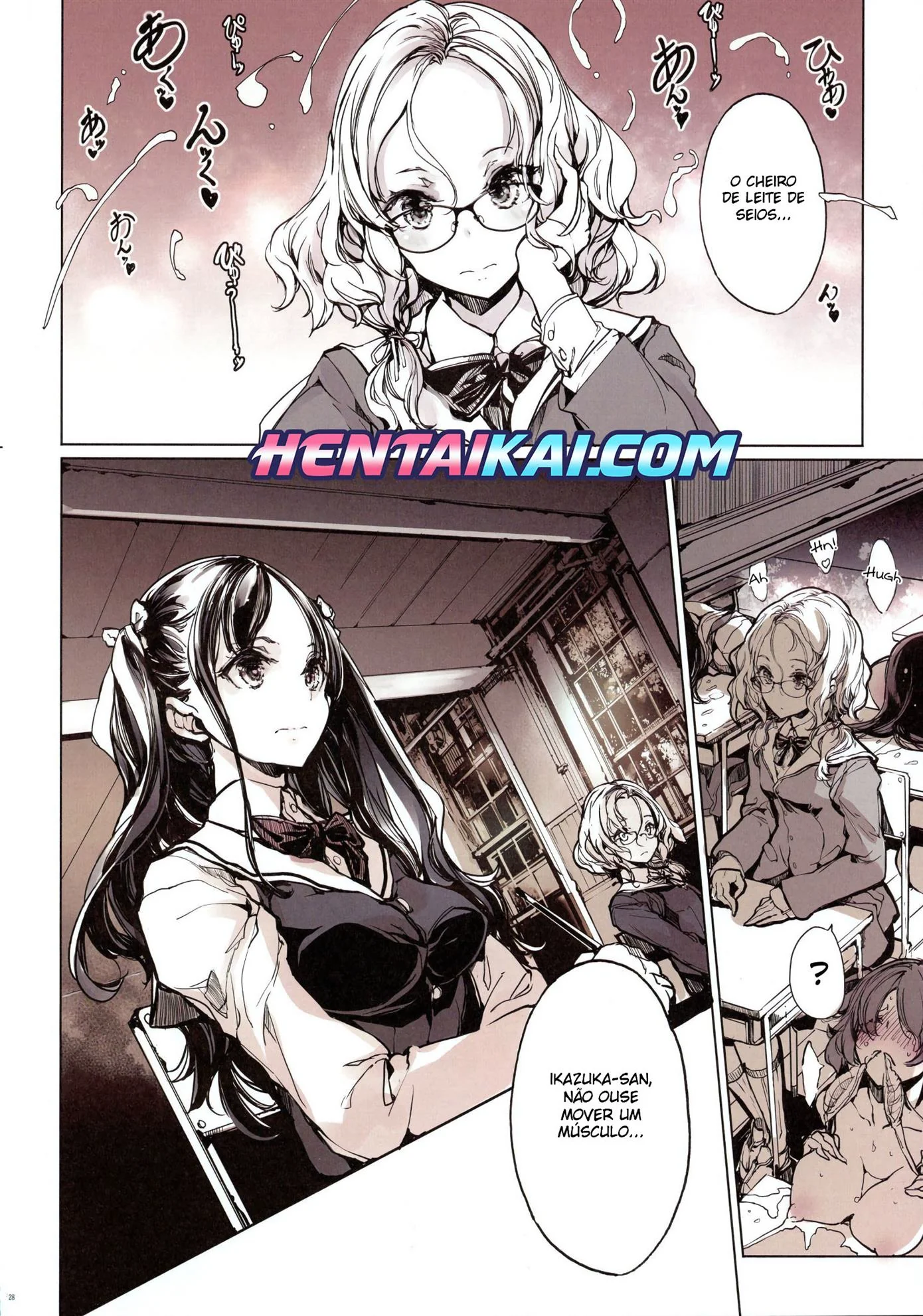 Peituda Kottoi e a Orgia das Alunas Sedentas de Buceta – Hentai HQ Brasileiro