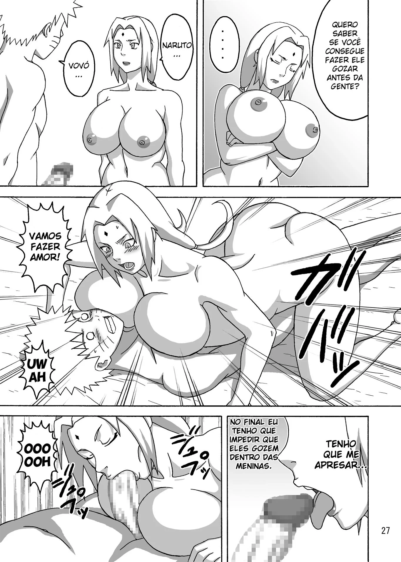 Hinata e Tsunade Peladas