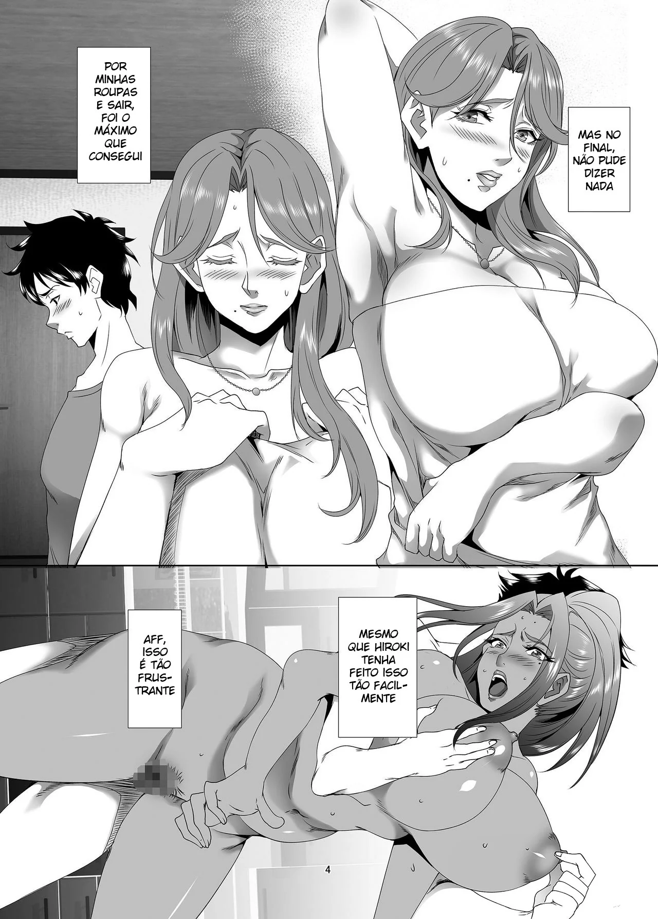 Mães Safadas Dando a Buceta para os Amigos dos Filhos em Hentai HQ Brasileiro