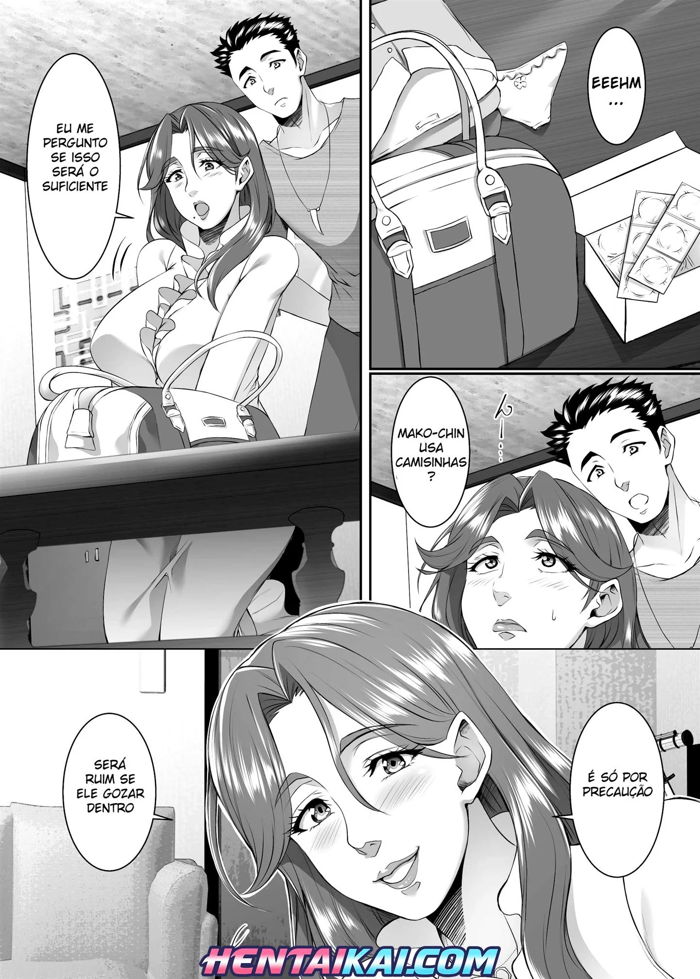 Mães Safadas nas Fontes Termais: Troca Troca de Rolas em Hentai HQ Brasileiro