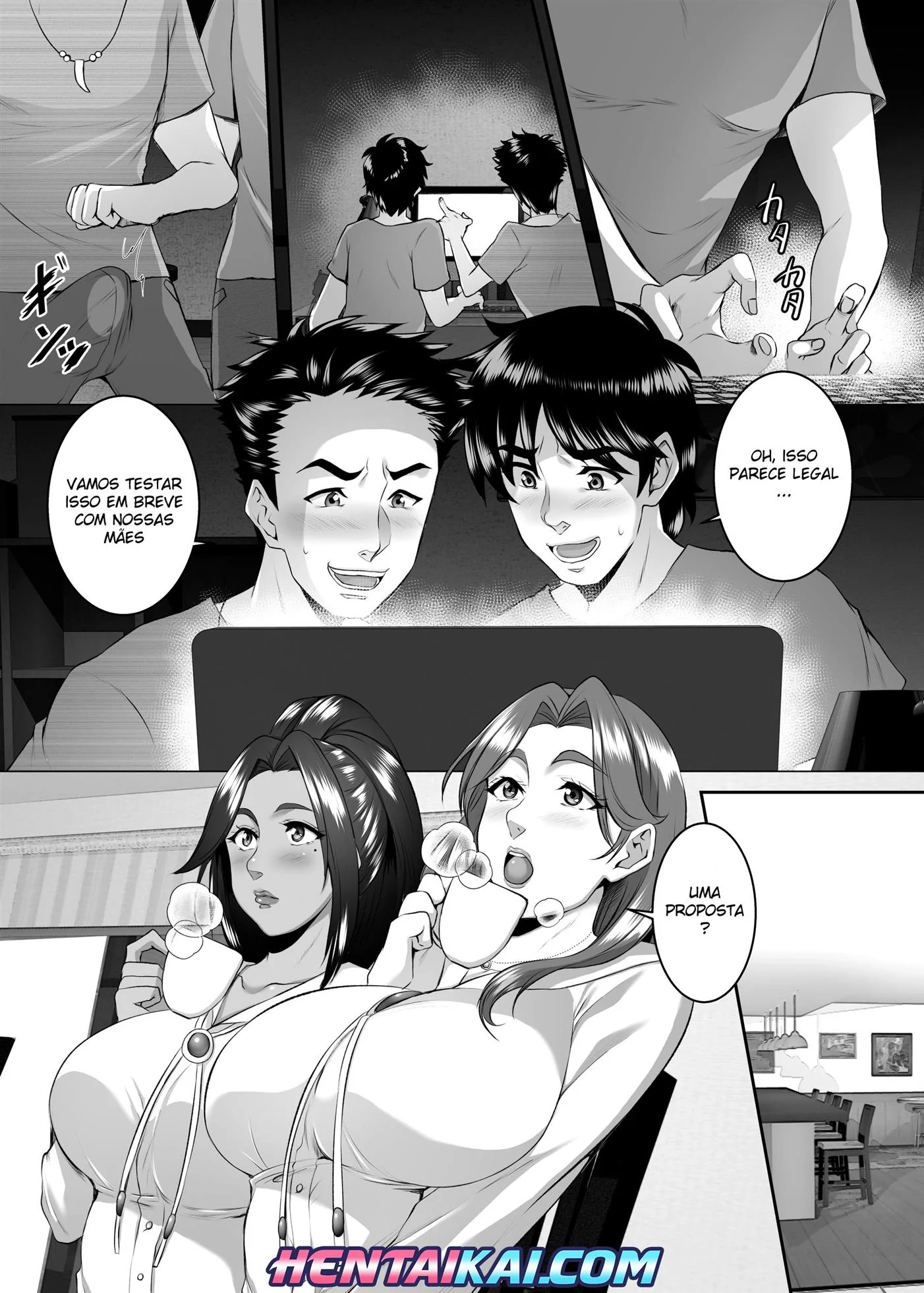 Mãe e filho – Sexo proibido e anal intenso em Hentai HQ Brasileiro