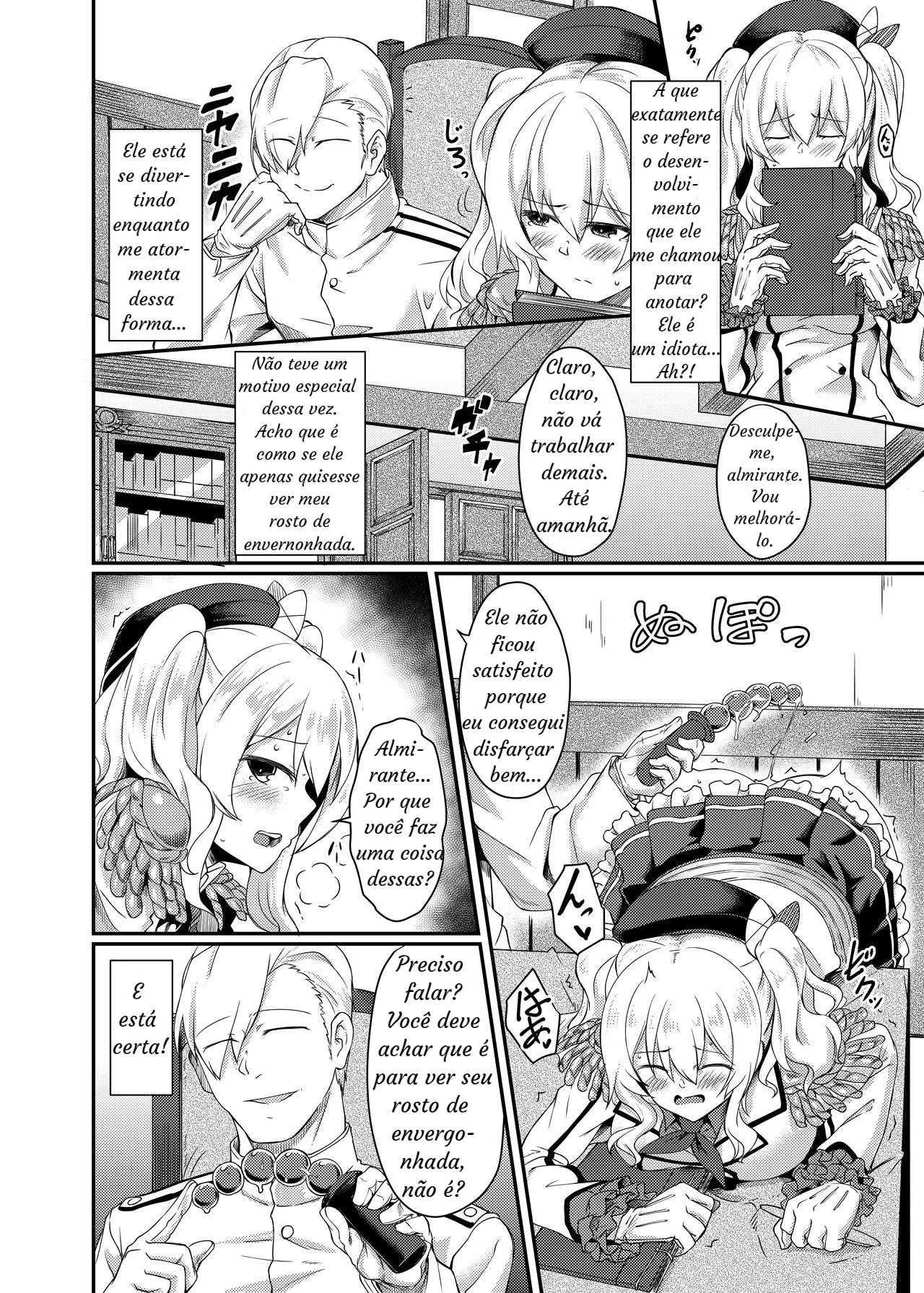 A Peituda e Safada da Kashima: Ajudando o Almirante com Muita Sacanagem! em Hentai brasileiro