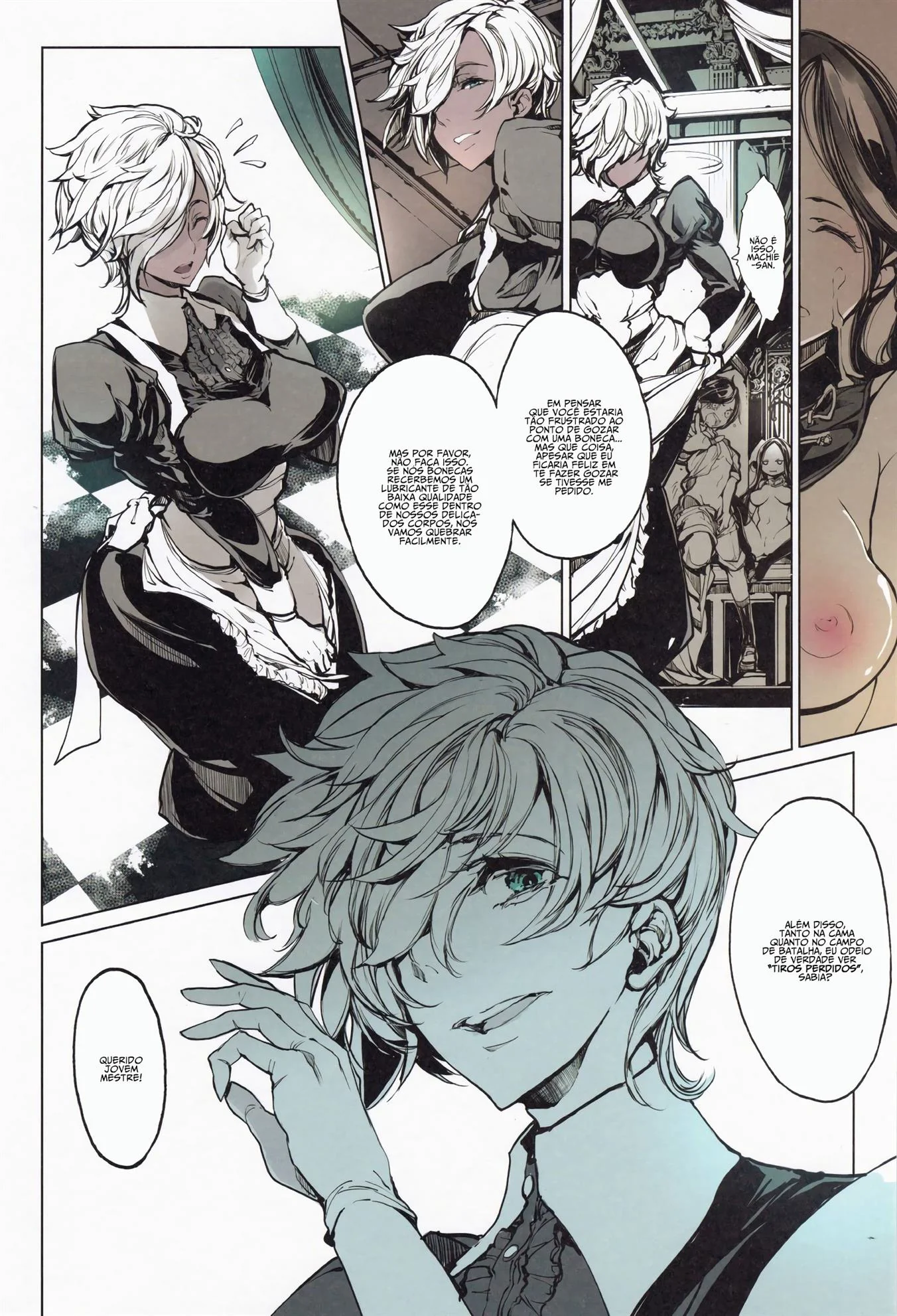 Piranhas de Ferro: Pica no Cu das Bonecas do Avô em Hentai HQ Brasileiro!