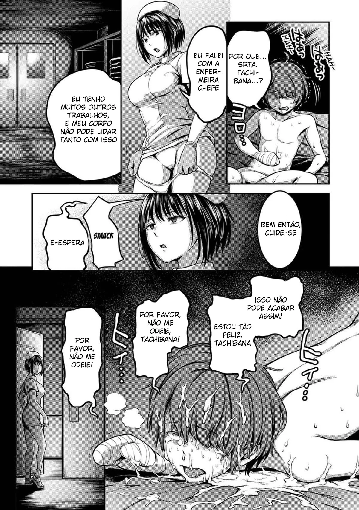 A Enfermeira Piranha alivia a Dor nas Bolas do Paciente com sua Buceta Molhada” em hentai HQ
