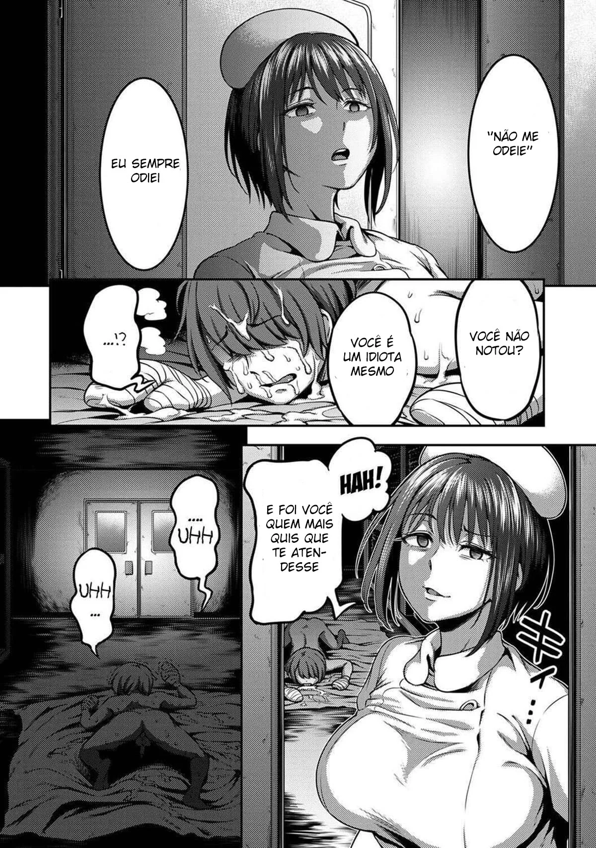 A Enfermeira Piranha alivia a Dor nas Bolas do Paciente com sua Buceta Molhada” em hentai HQ