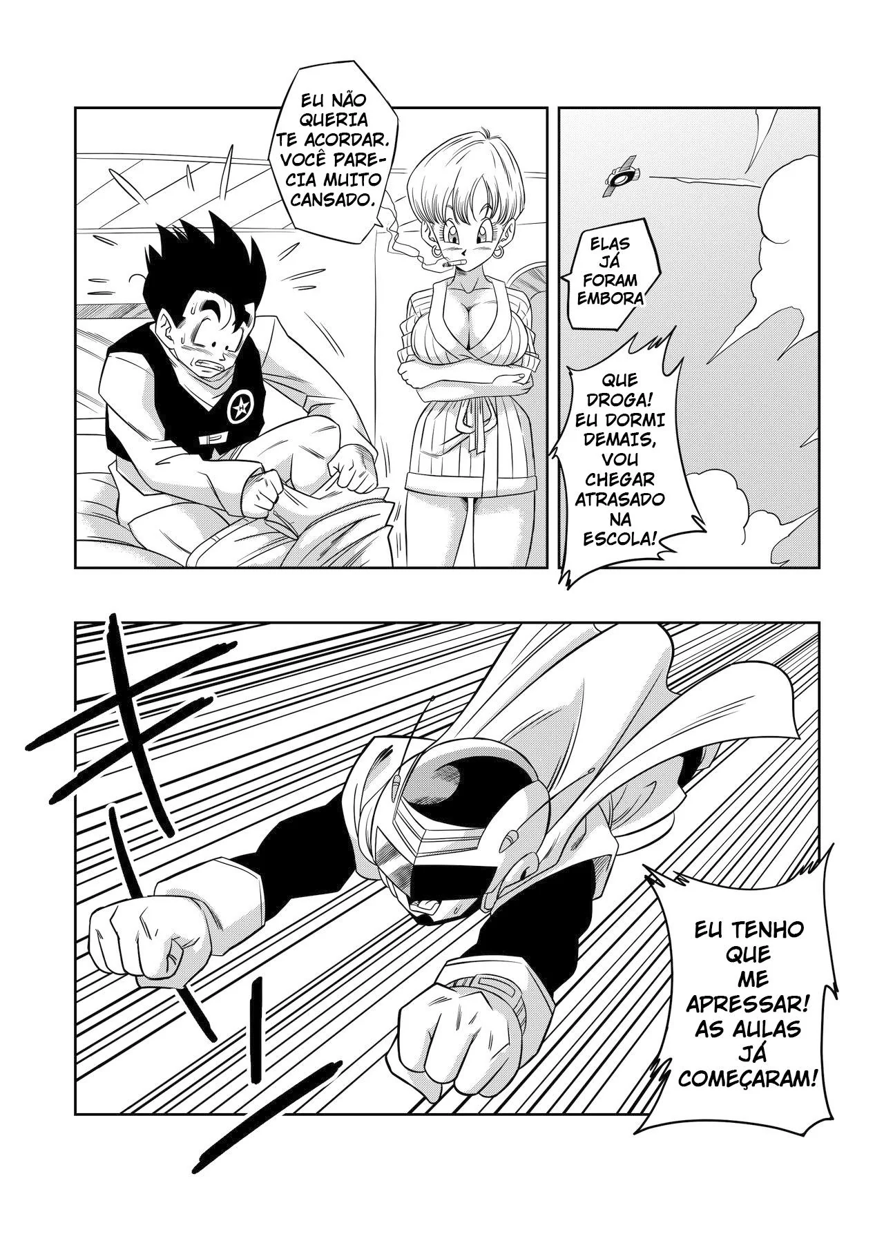 Akane Piranha Dando Pro Professor Safado em Hentai HQ Brasileiro