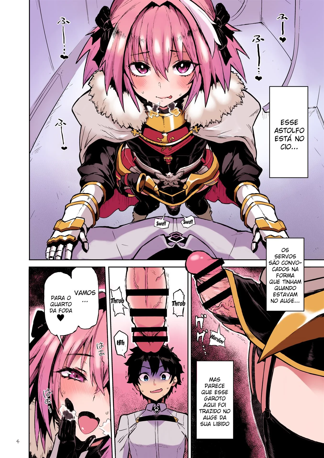 Astolfo: A Piranha do Quarto da Foda em Chaldea” em HQ Brasileiro