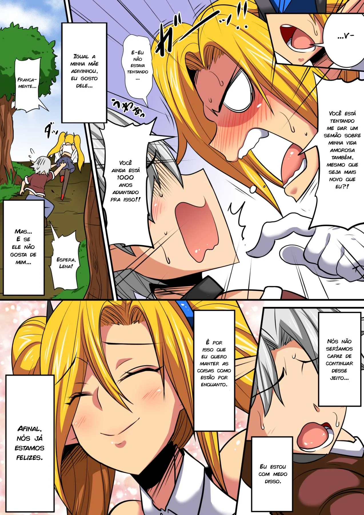 Daisuke e as Elfas Gostosas em Intercâmbio Hentai HQ Brasileiro