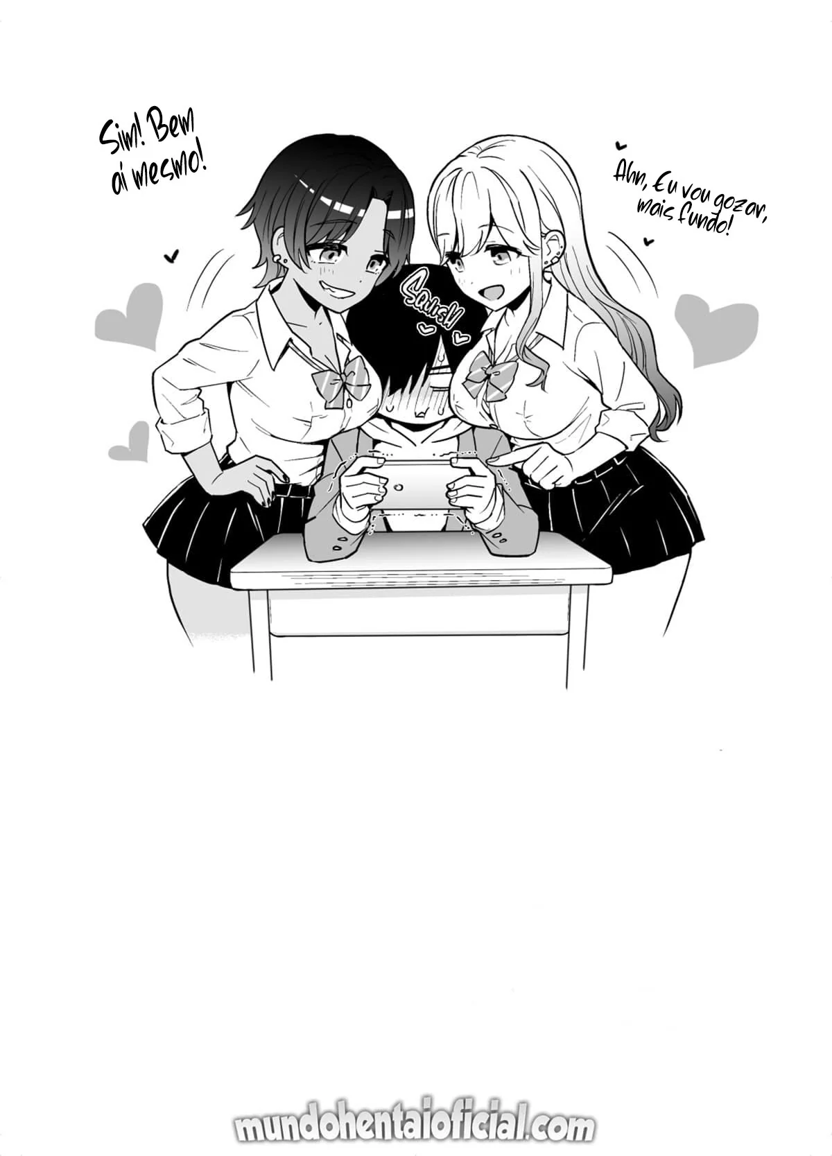 Fodendo as safadas da escola: A história de Yamada e suas aventuras com as peitudas Momokawa e Konno em Hentai