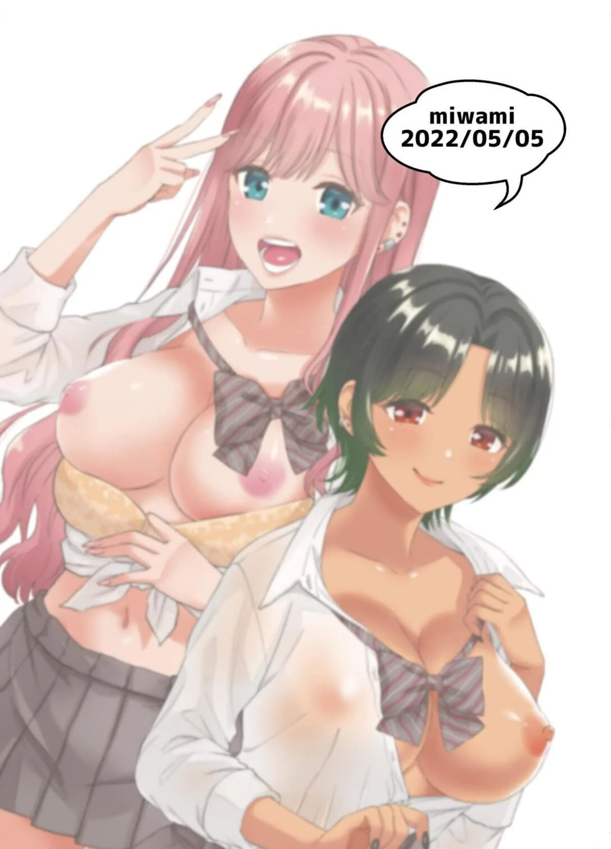 Fodendo as safadas da escola: A história de Yamada e suas aventuras com as peitudas Momokawa e Konno em Hentai
