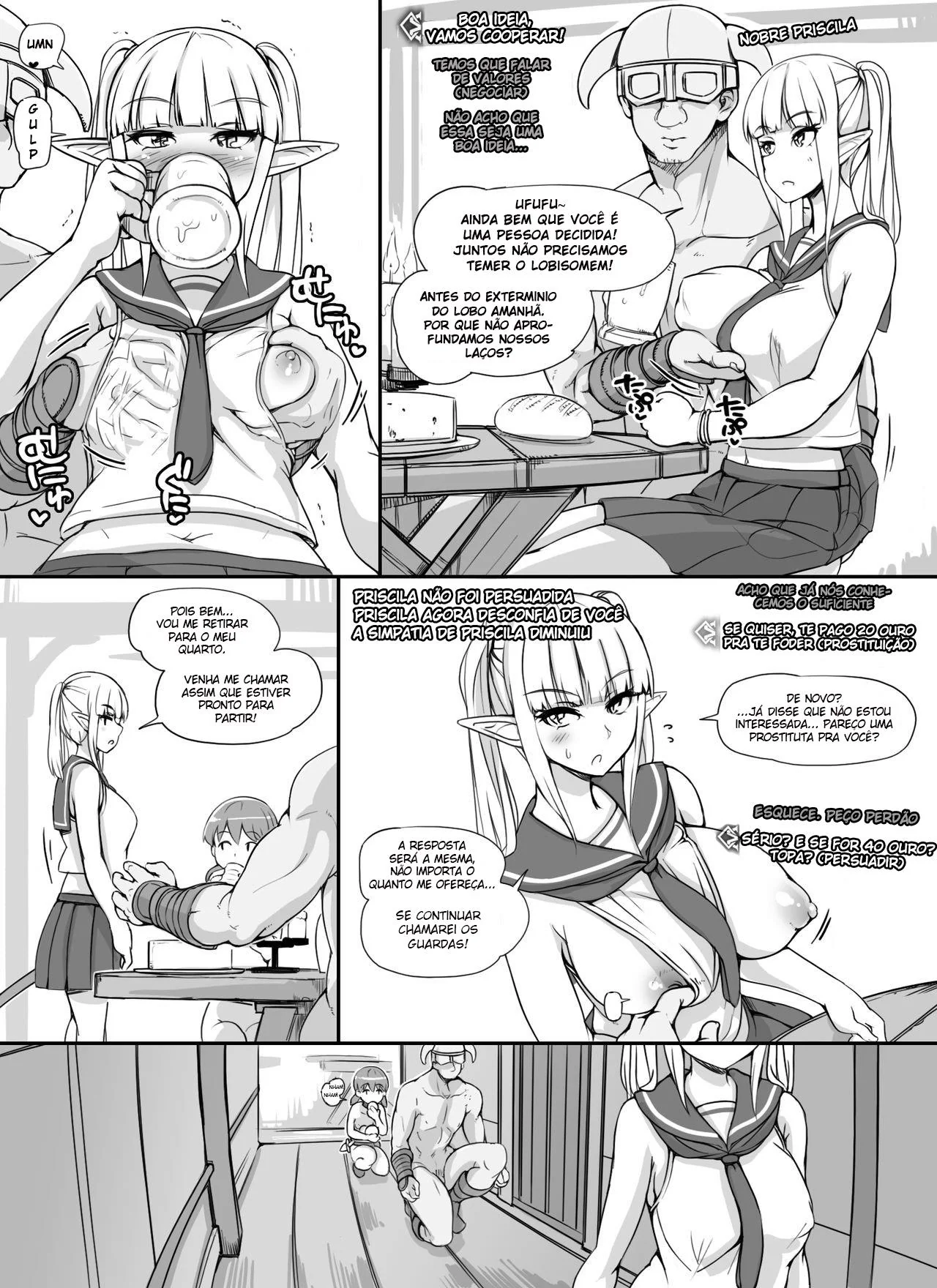 Colegial safada: A mãe piranha do Yuu em Hentai HQ Brasileiro
